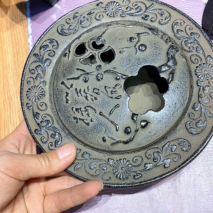 蜜安罐瓷香炉锡茶则