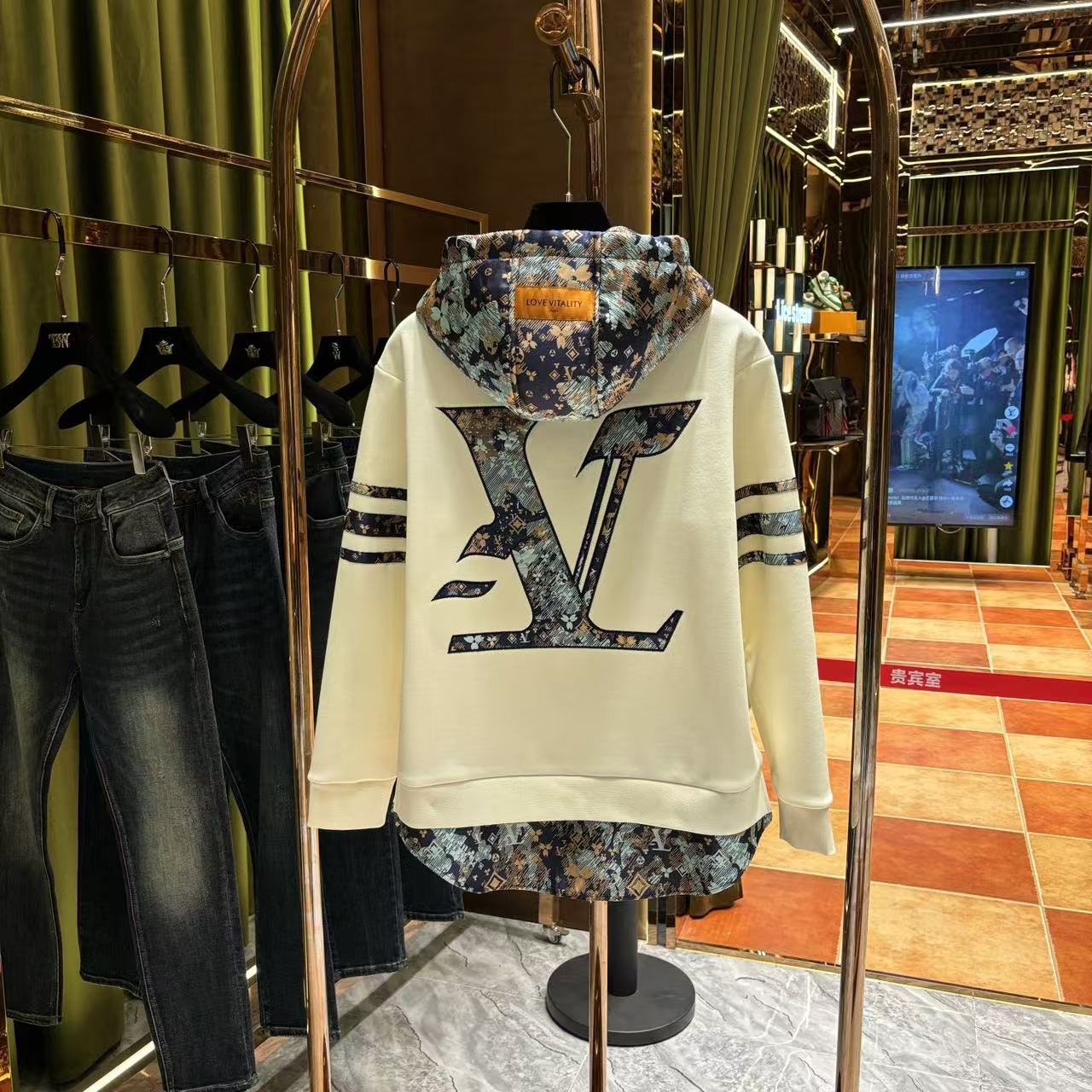 x【灼灼专属】新款加绒加厚卫衣秋冬高级感重工刺绣卫衣88842