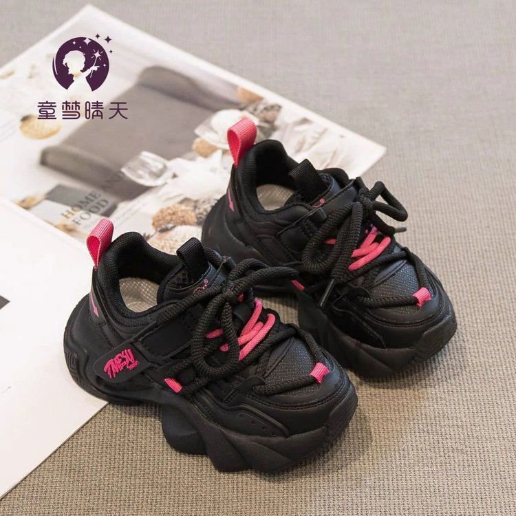 春秋超细纤维儿童橡胶耐磨运动鞋休闲鞋4岁