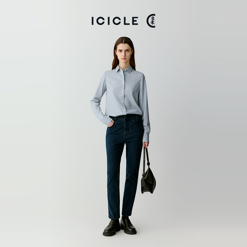 【土壤牛仔】ICICLE之禾棉弹牛仔锥裤1006