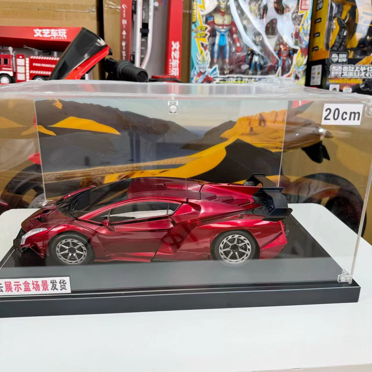 【1个红色跑车】20厘米～滑行车【电商盒】模型