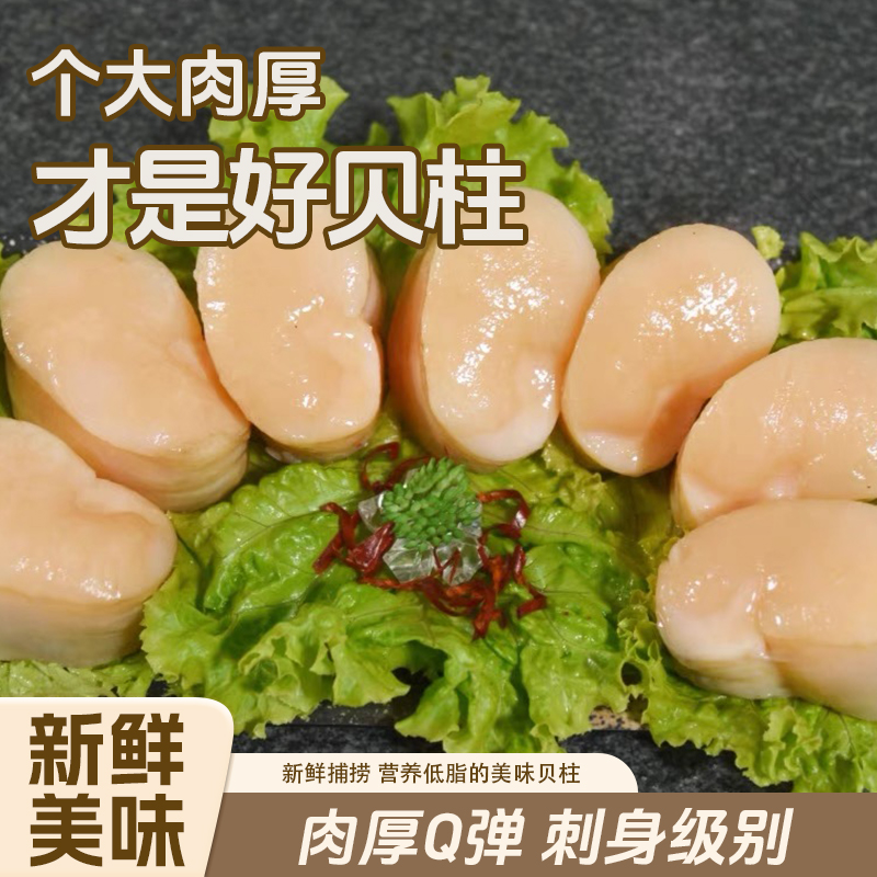 贝柱鲜活速冻带子（共30枚左右）顺丰包邮江瑶贝柱带子贝