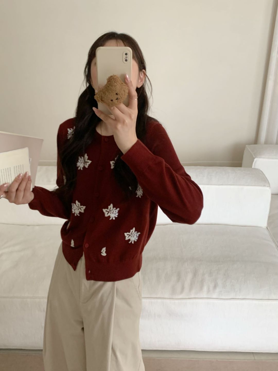 【素简.950112】秋冬新款包扣雪花套头宝藏上新30绵羊毛针织衫