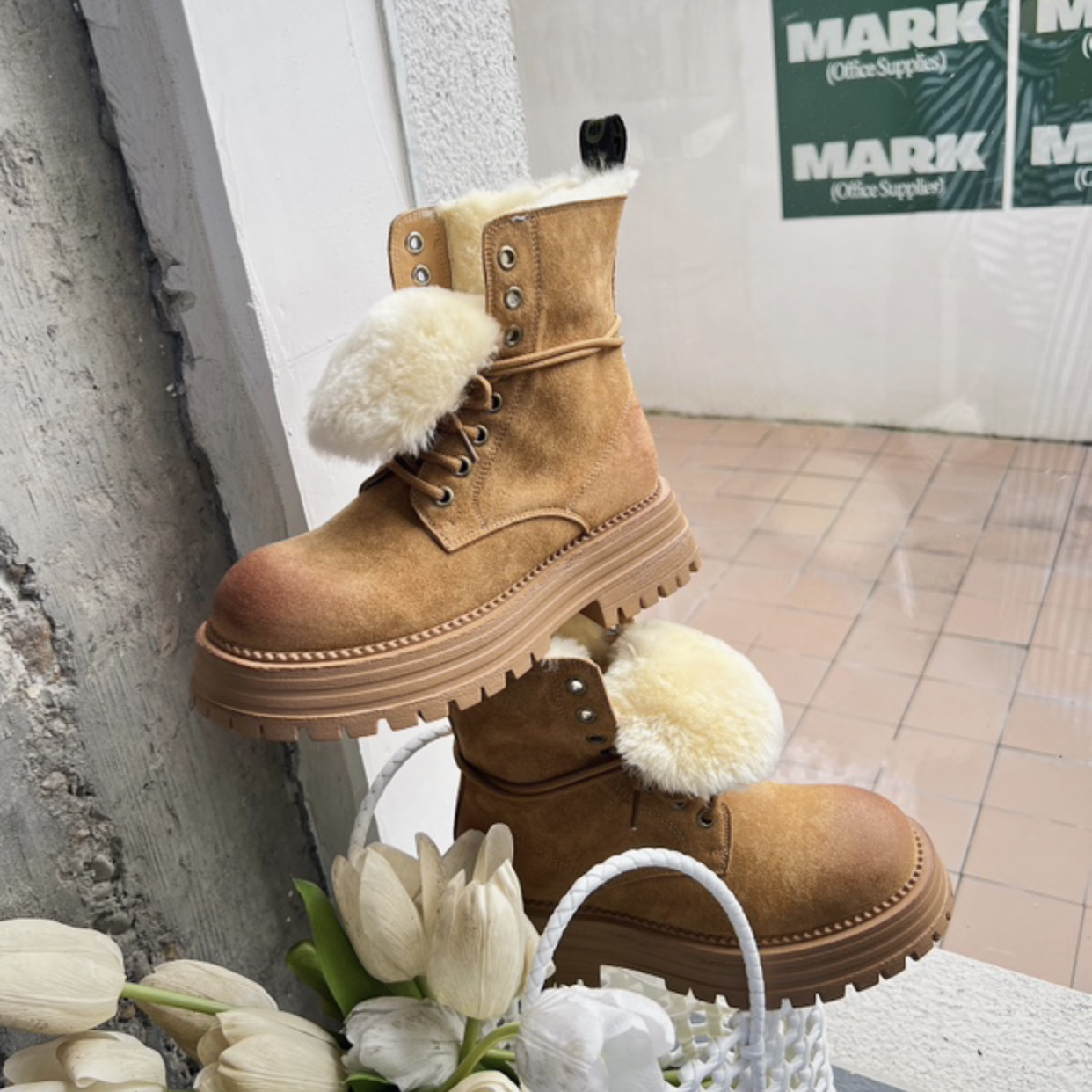 YBLH「欧货·翻领·马丁雪地靴」0620-1