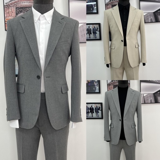 9901款修身华夫格西服上衣