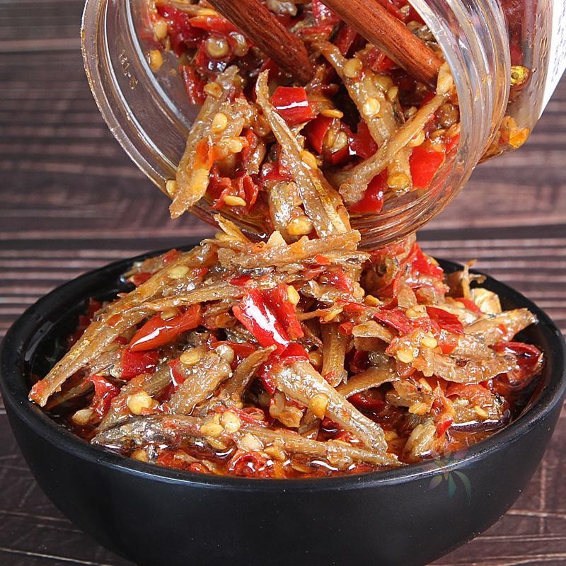 味婆娘剁椒小鱼仔湖南特产农家自制剁辣椒即食下饭菜/0lb蔬菜组合