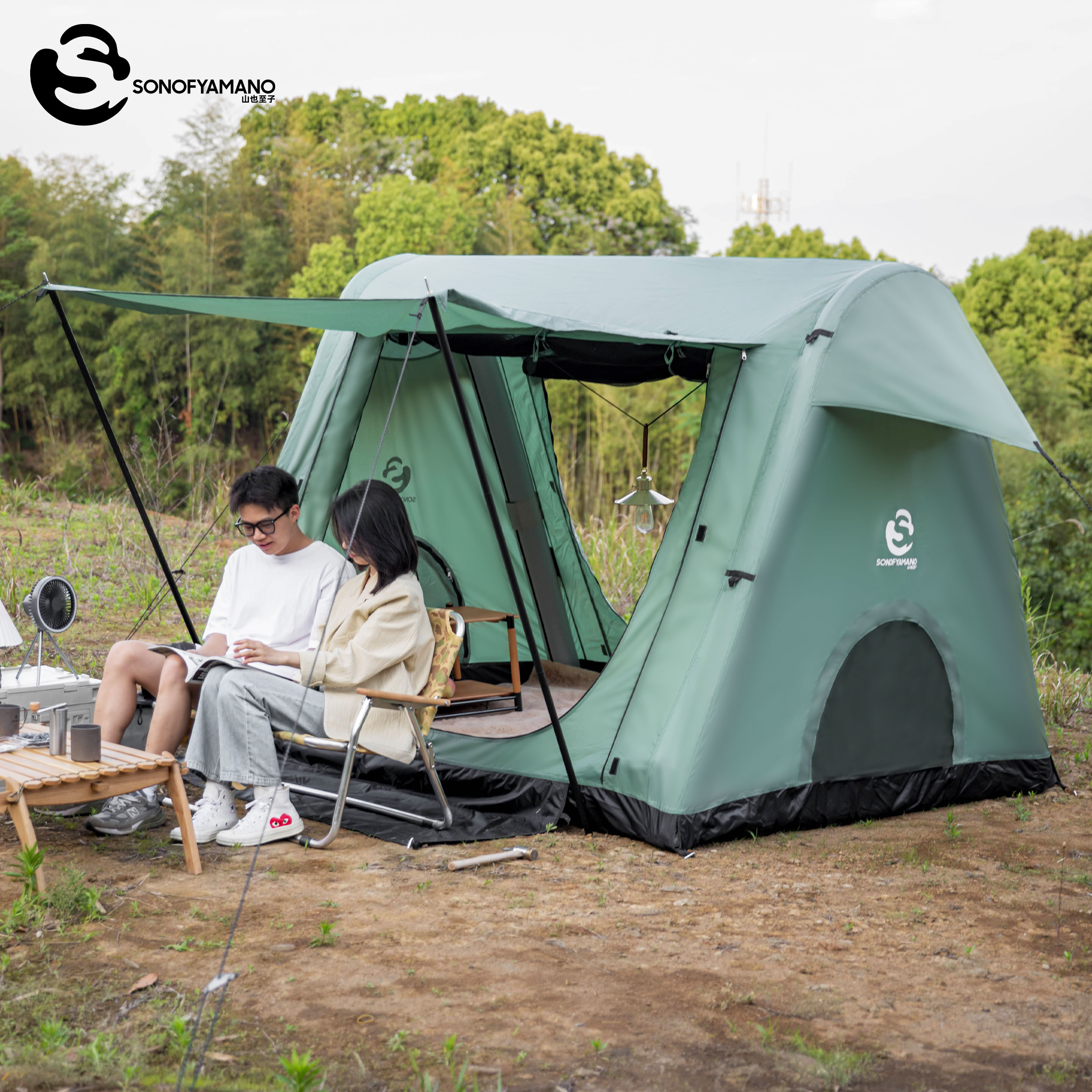 山也至子遮阳贝贝帐篷便携涂银防晒轻奢防水加厚好自动搭建可过夜