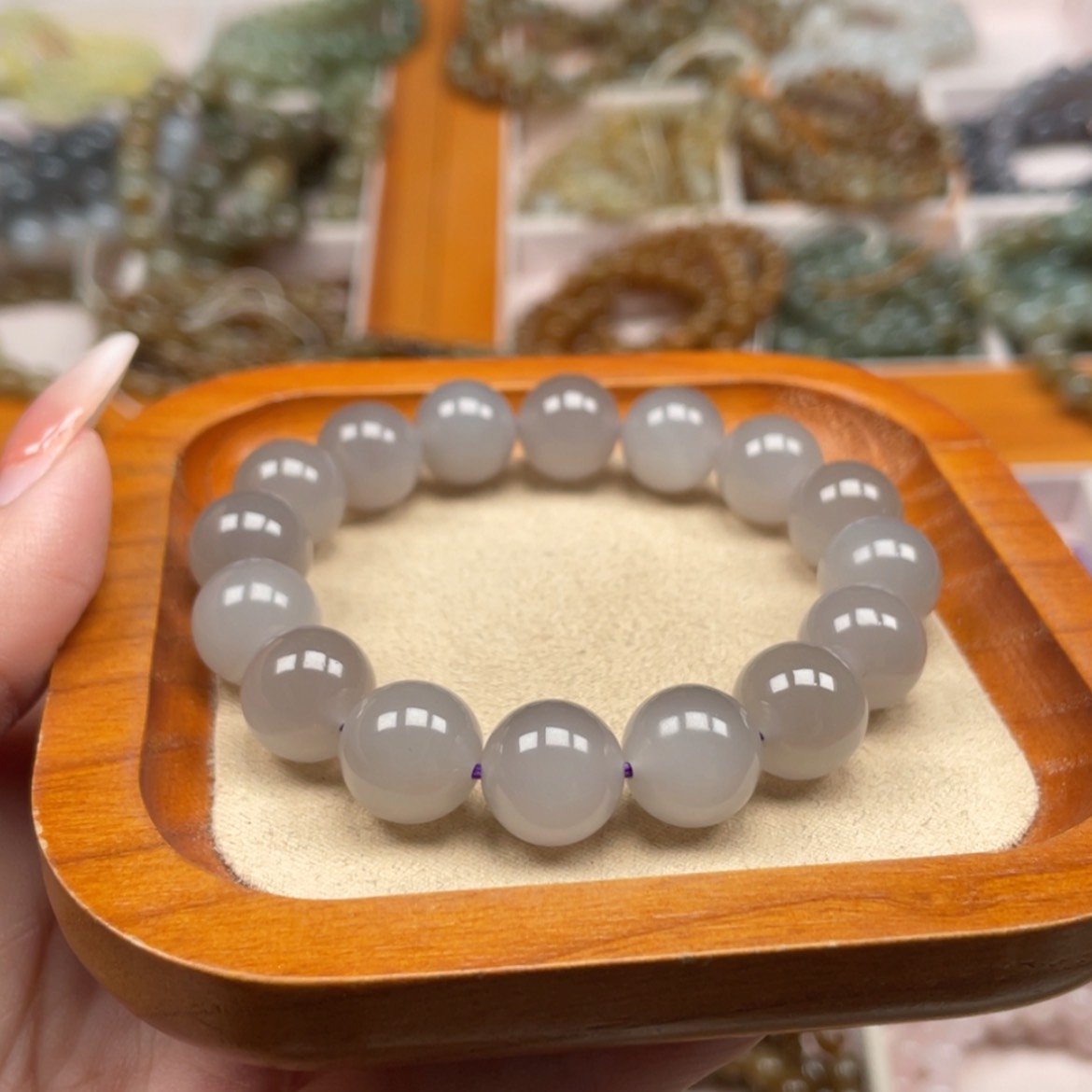 【闪购商品】和田玉手串12mm未镶嵌