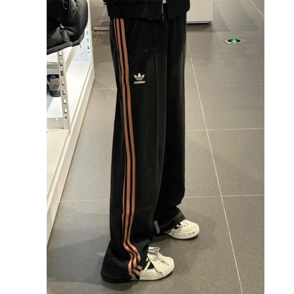 Adidas三叶草CSPANTW棉质毛圈布舒适韩版宽松运动裤IY5380 IY5381