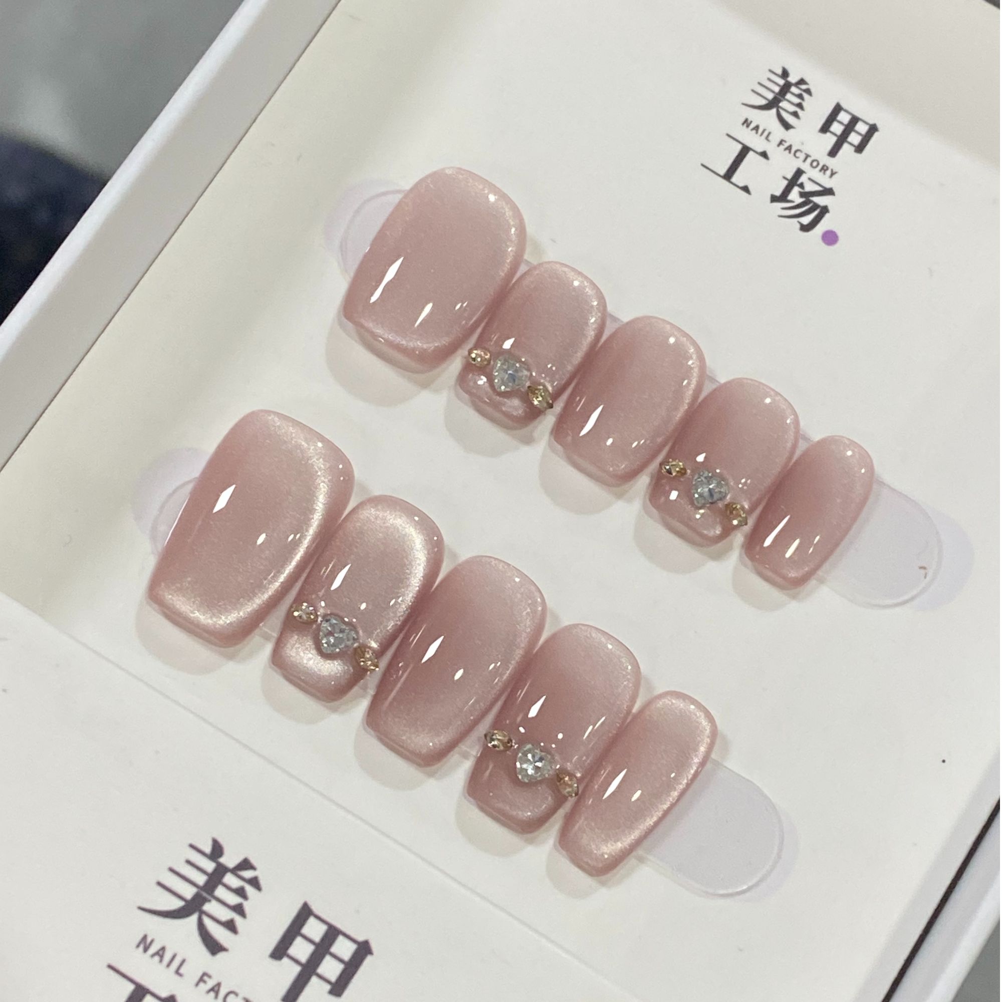 高货体验【丘比特】纯手工轻奢手工穿戴甲（送高级工具包）显白 短款