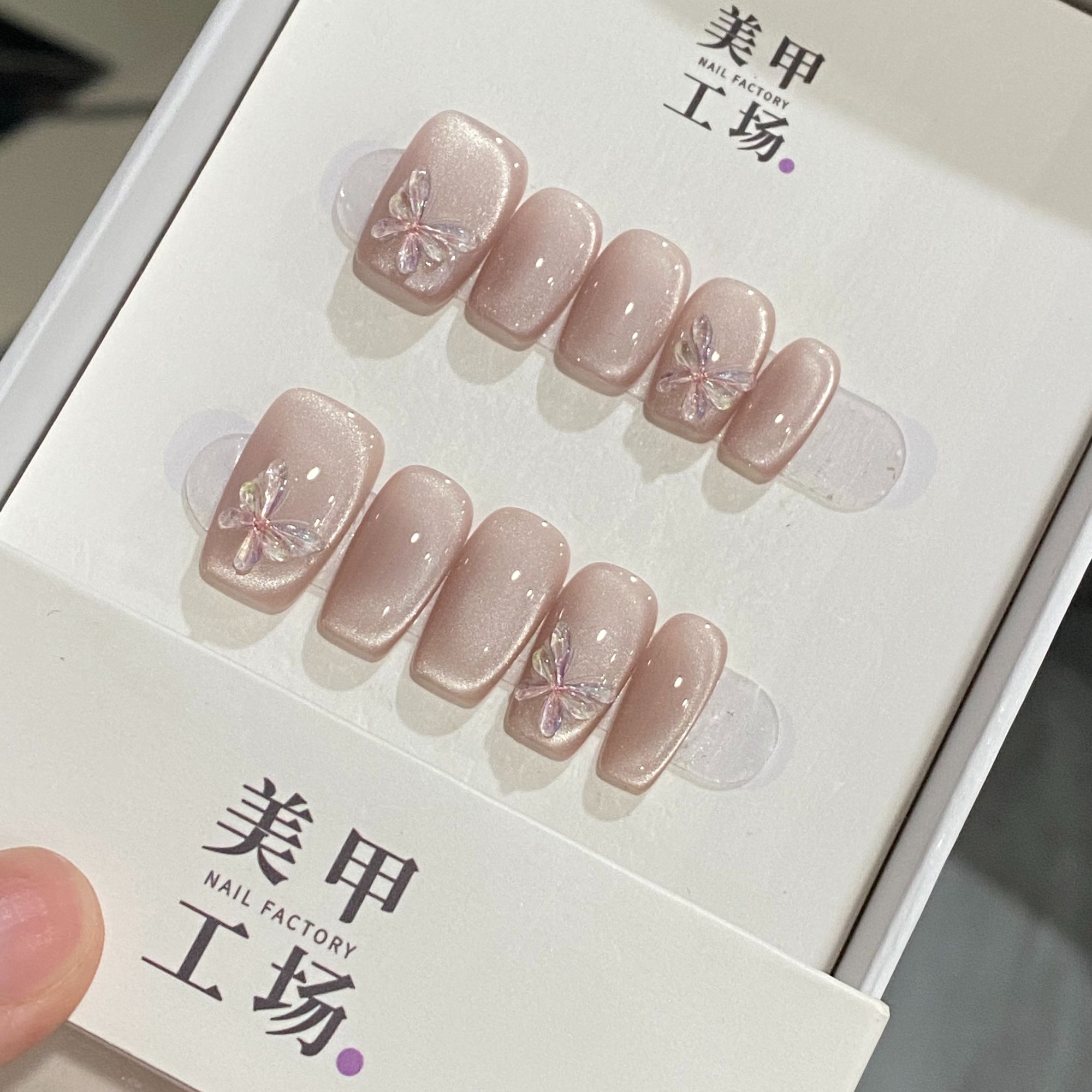 批发专属【芭蕾日记】JD0573手工穿戴甲10片（送高级工具包）