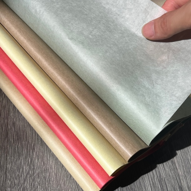 上品 植物染 超薄纯雁皮蝉翼皮纸 五彩四尺对开五十张