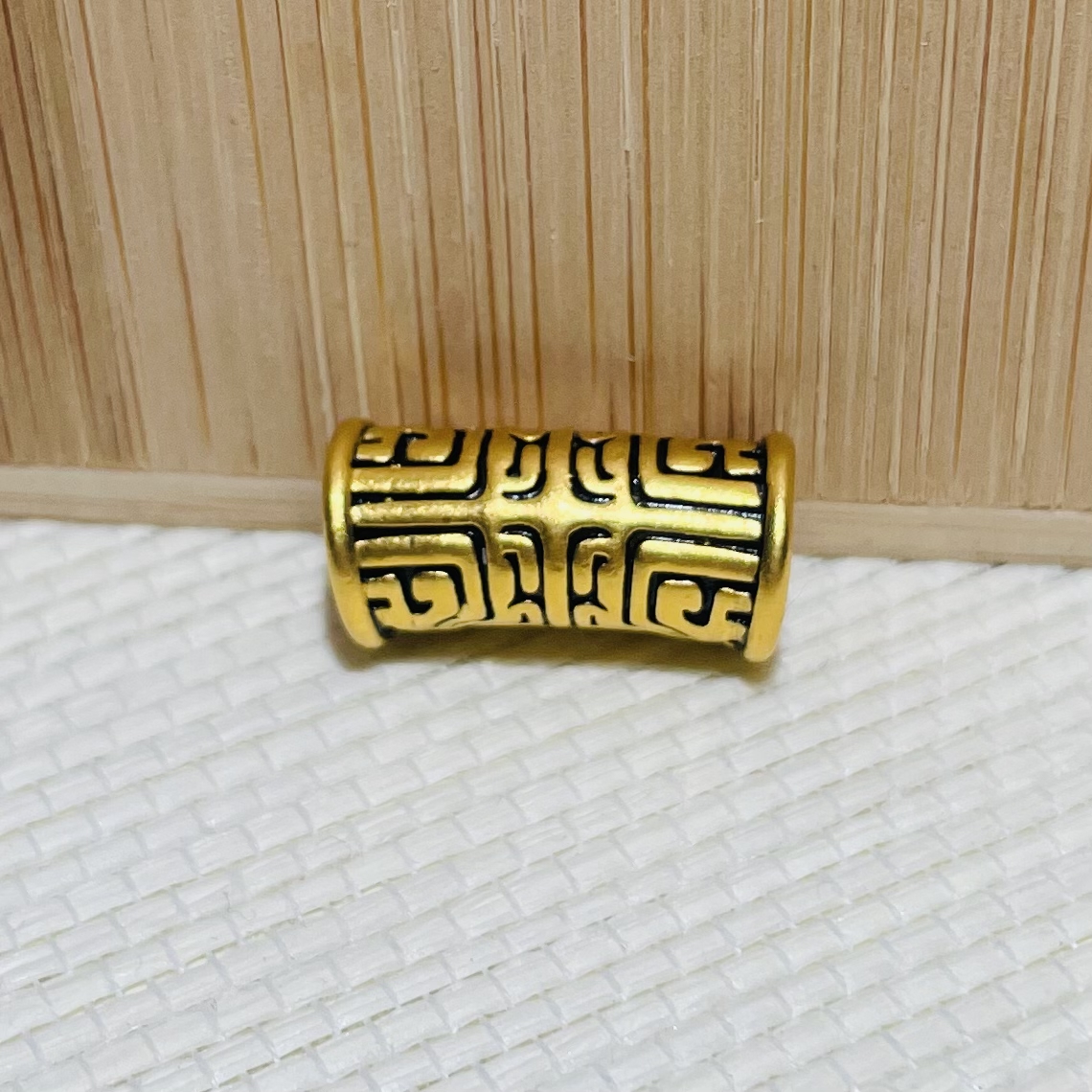 足金饕餮弯管时尚配件