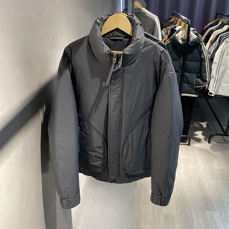 轻薄羽绒服男士短款2023新款冬季潮流牌立领冬
