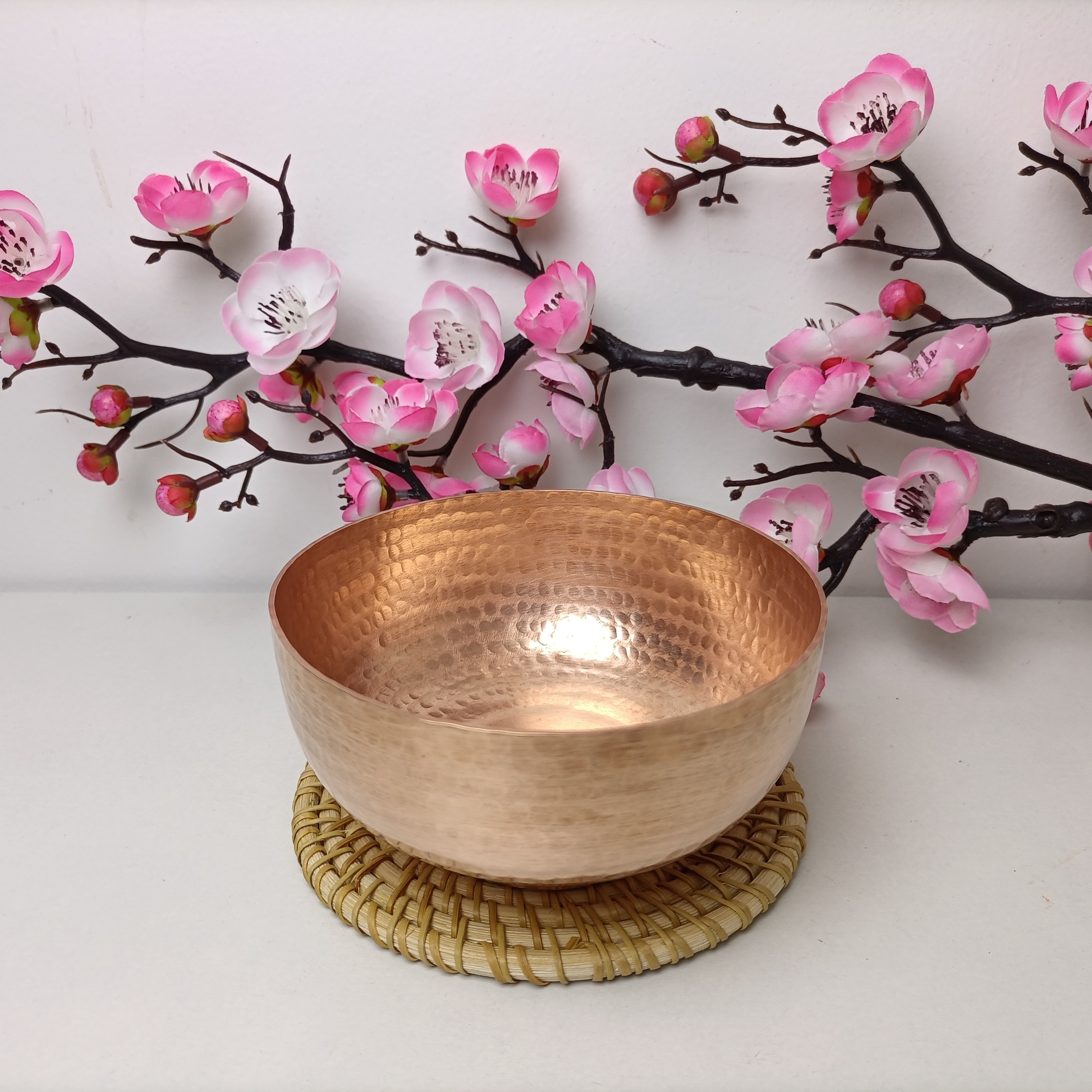 云南纯手工铜碗纯铜家用饭碗 纯手工加厚铜餐具 紫铜碗铜筷铜勺