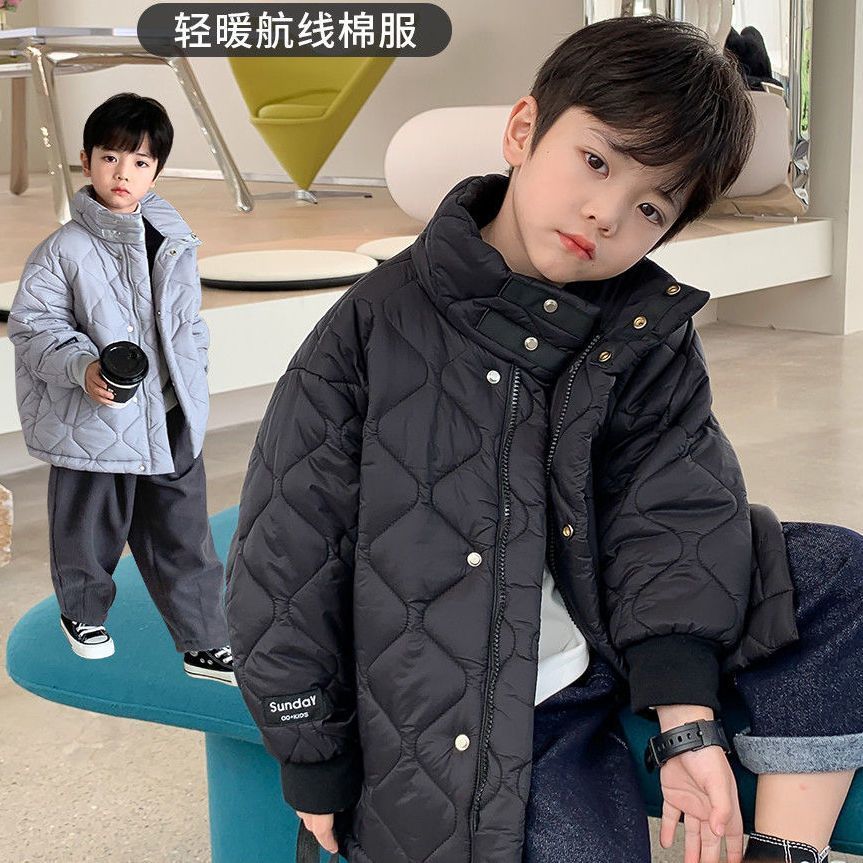 男童棉衣2023冬装新款中大童棉服儿童外套宝宝棉衣韩版洋气男孩潮