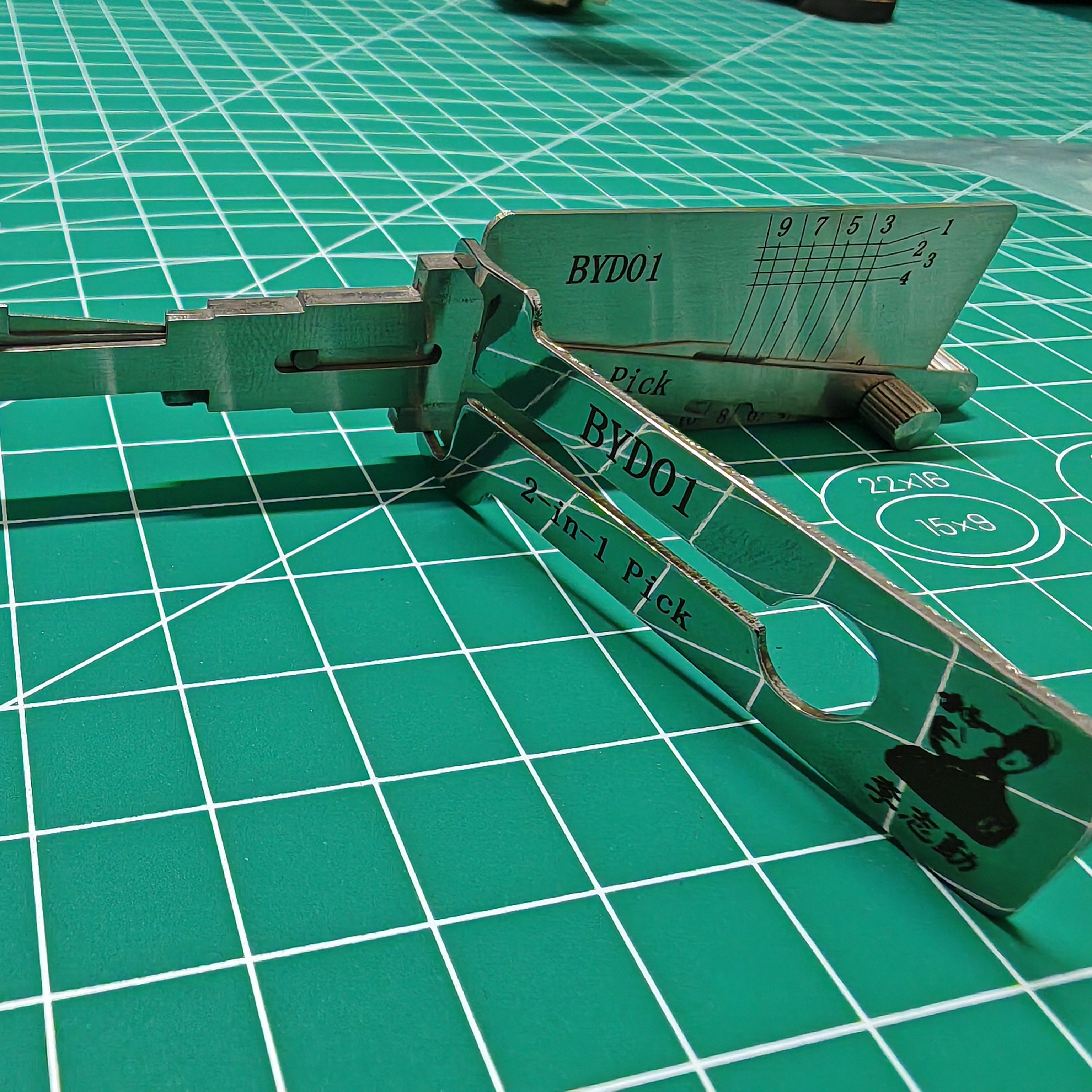 秦皇岛李志勤工具李氏工具二合一比亚迪平铣57号钥匙头BYD01