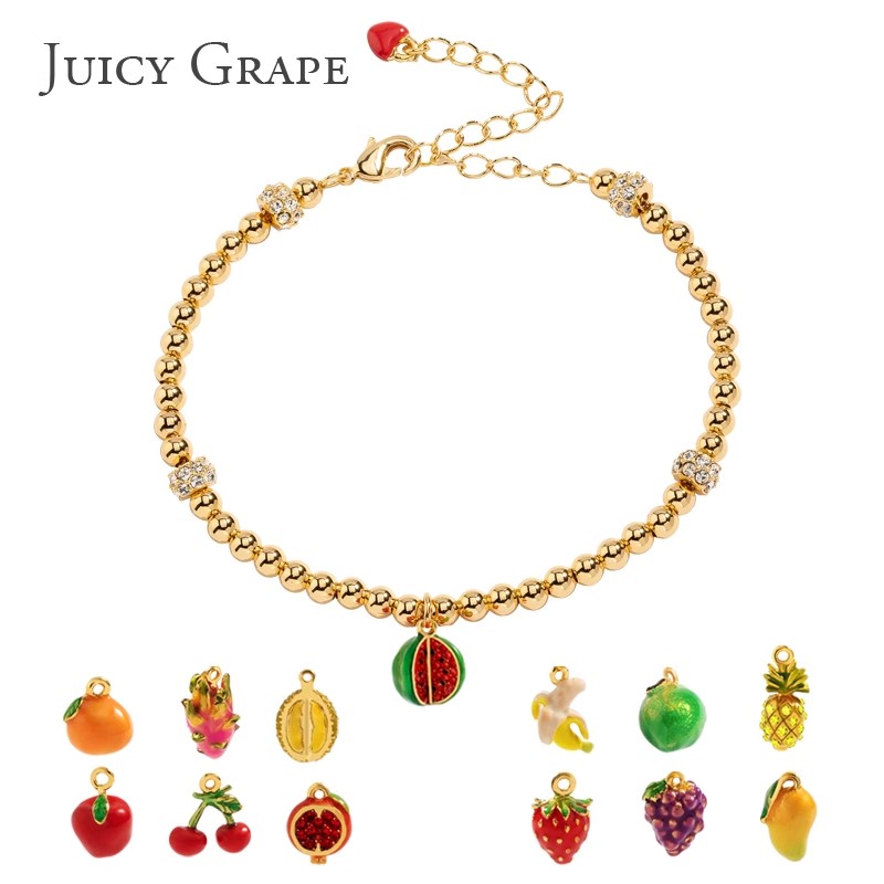 JuicyGrape 铜合金珐琅手链 轻奢高级感水果手链小众时尚简约