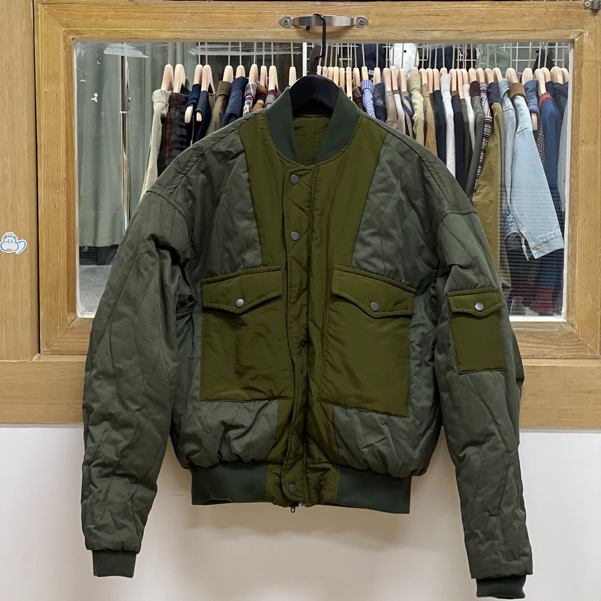 小众设计潮牌买手店韩国设计师款-双面可穿棉服冬季短款秋冬保暖