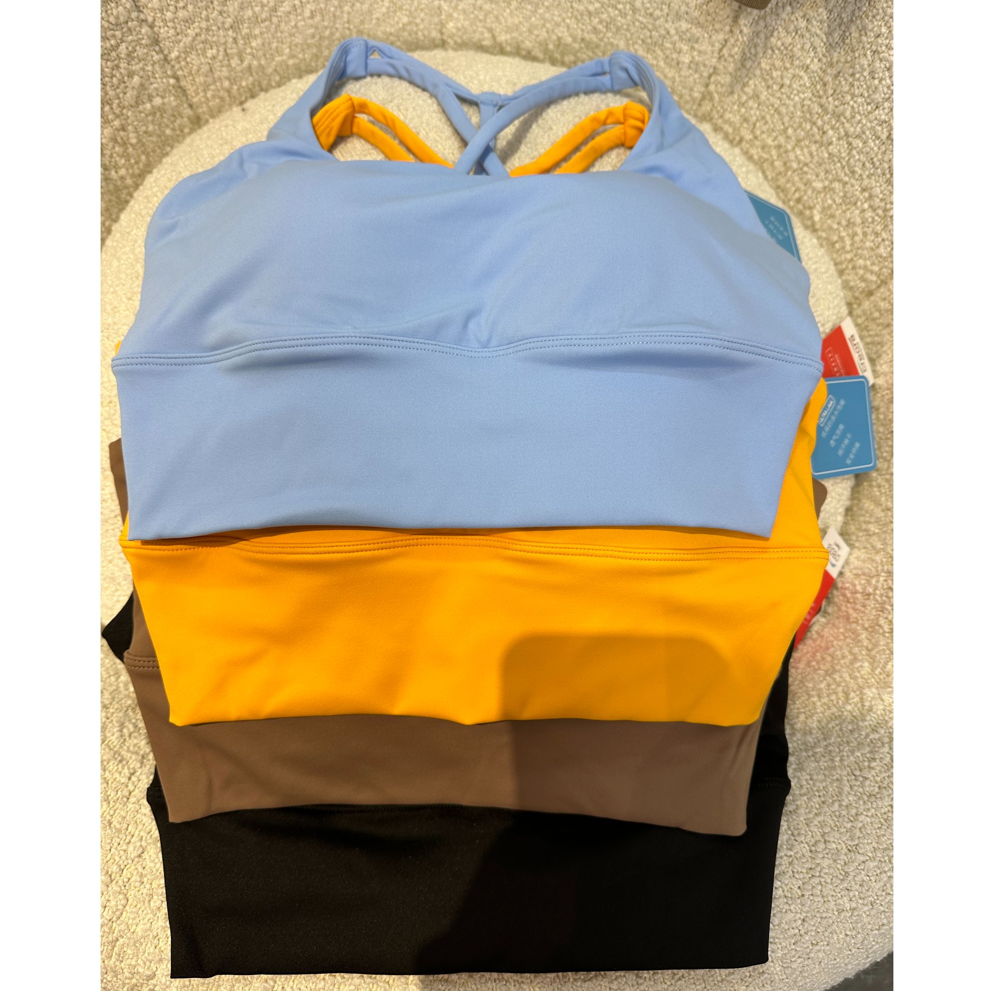 盈伽新款交叉美背防震聚拢运动内衣高强度健身文胸