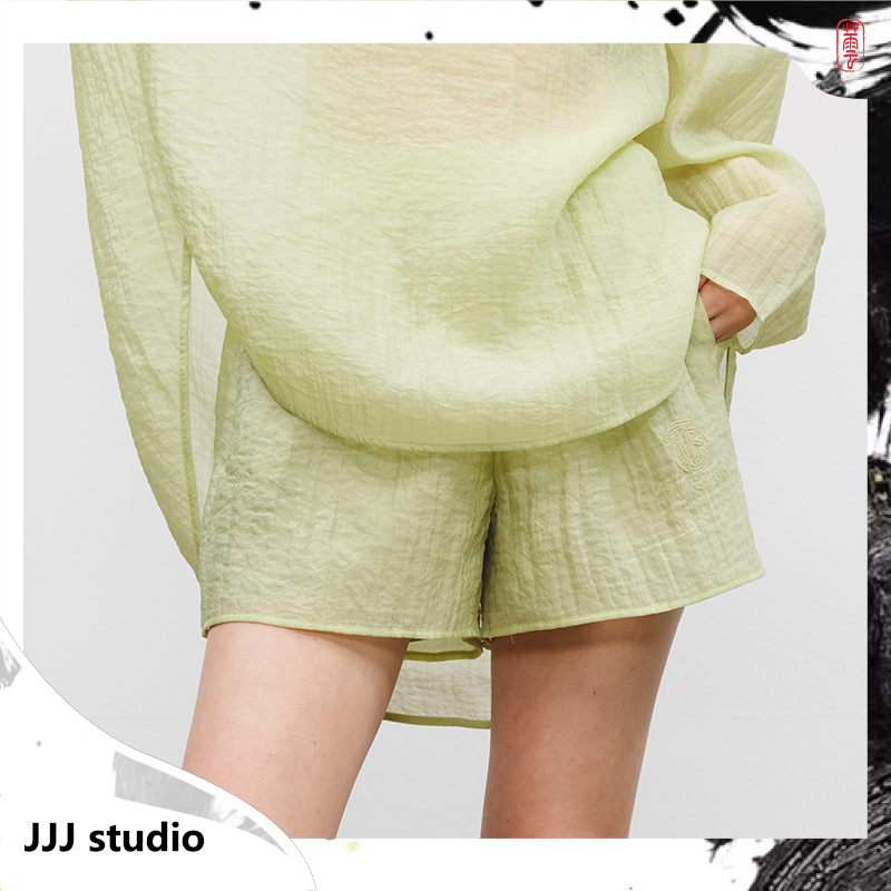 JJJ STUDIO绿色短裤JKWFA1D248