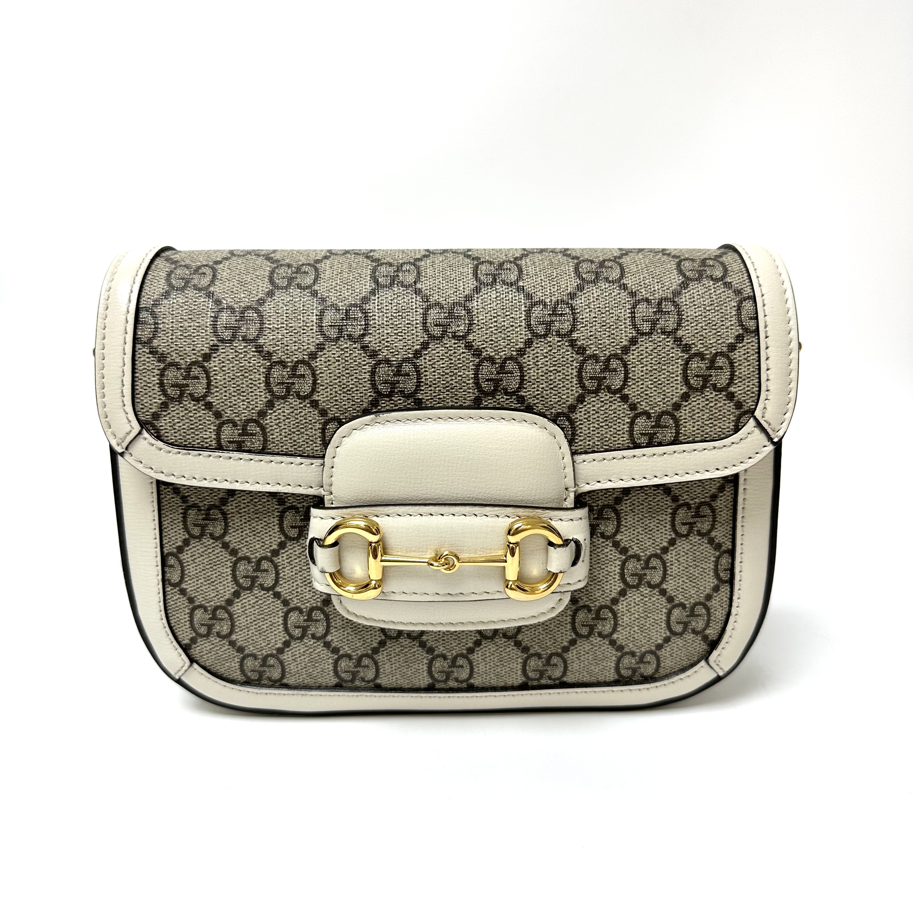 99新 GUCCI/古驰 可乐/古驰1955马鞍白色小号/99新/56634479