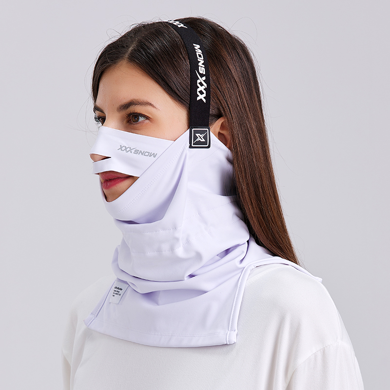 XXXsnow防风加绒头套发带滑雪护脸帽瘦脸速干围脖v脸户外发箍面罩