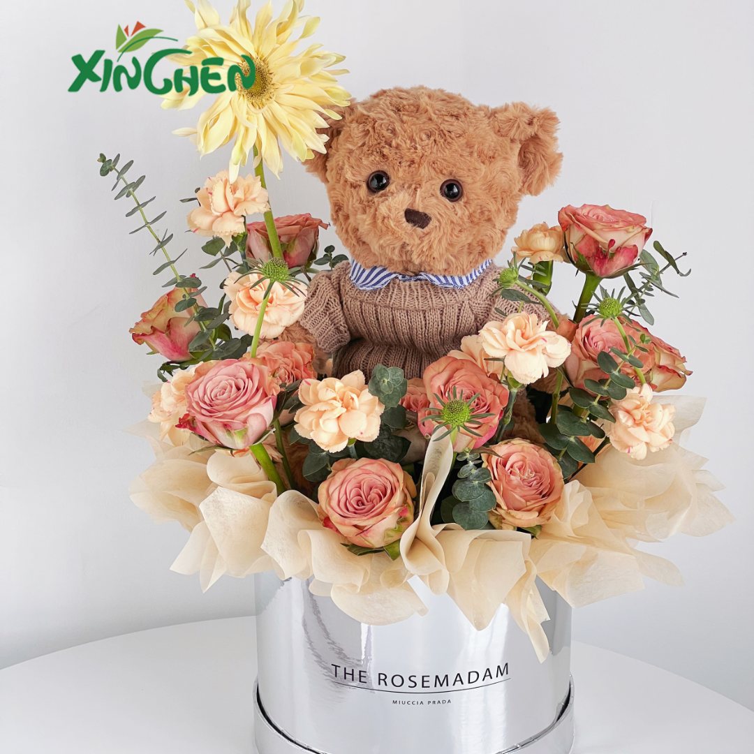 奥斯卡银色二件套抱抱桶 花店资材