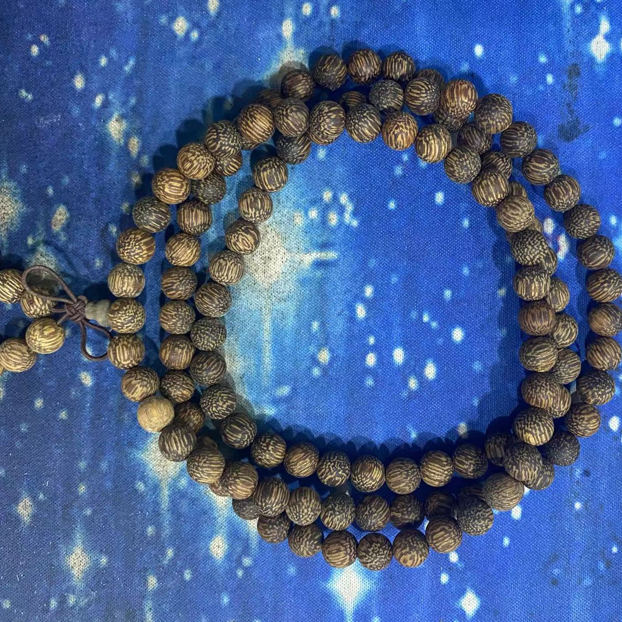 571号 黑油檀香0.8cm长串