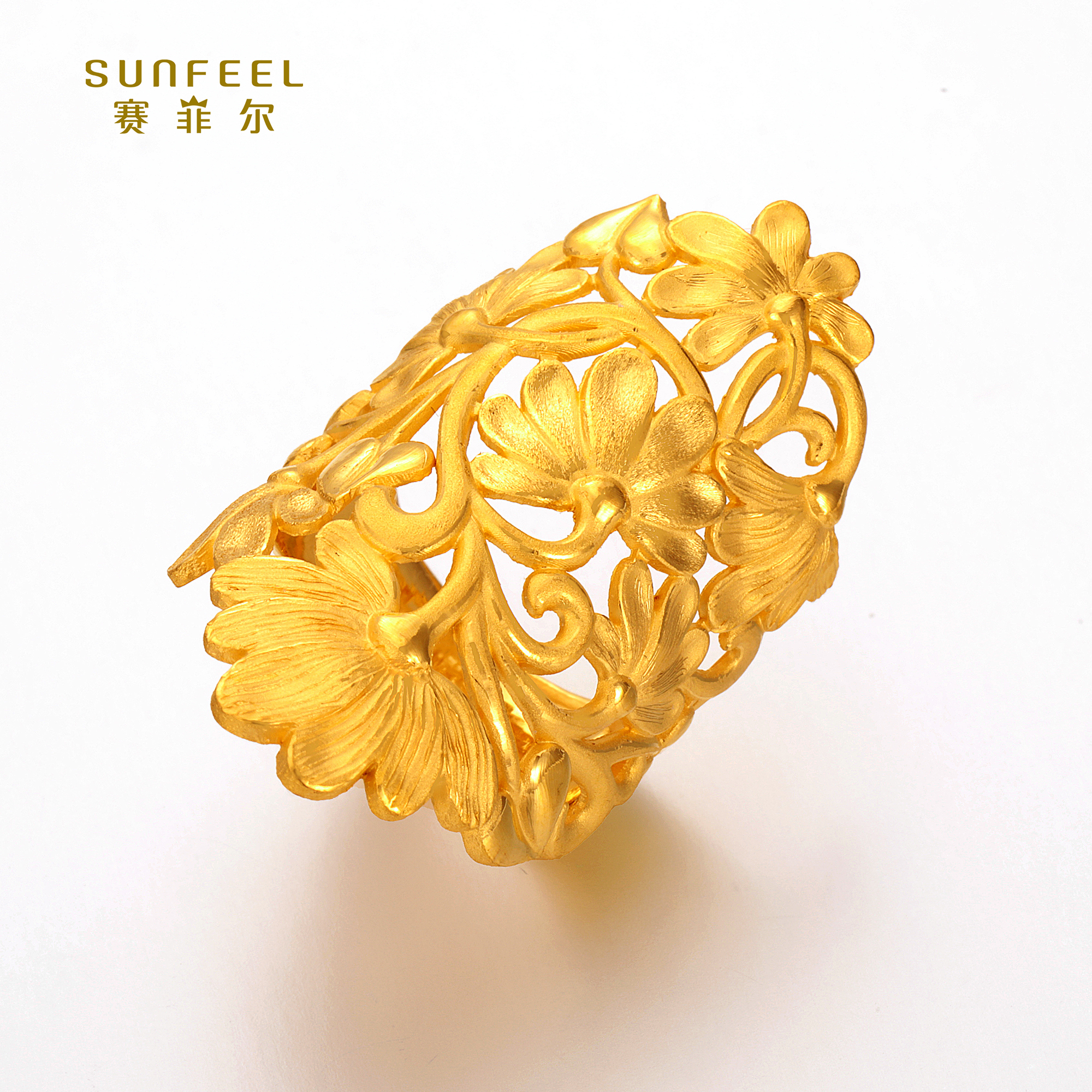 SUNFEEL/赛菲尔【十二店】足金锦绣女款戒指JDB10888