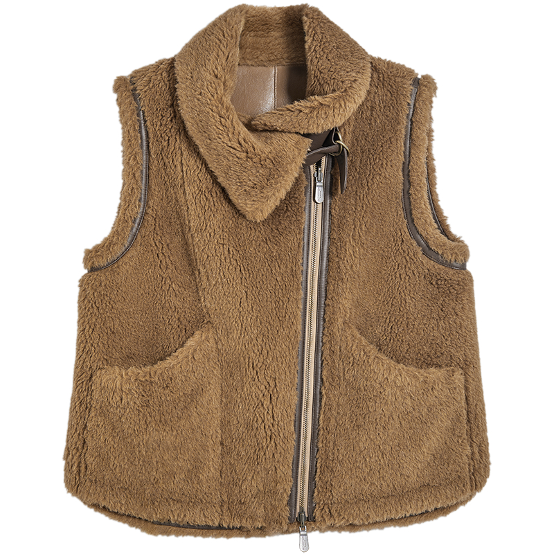 EXCEPTION羊剪毛短款马甲AA23-U5B02