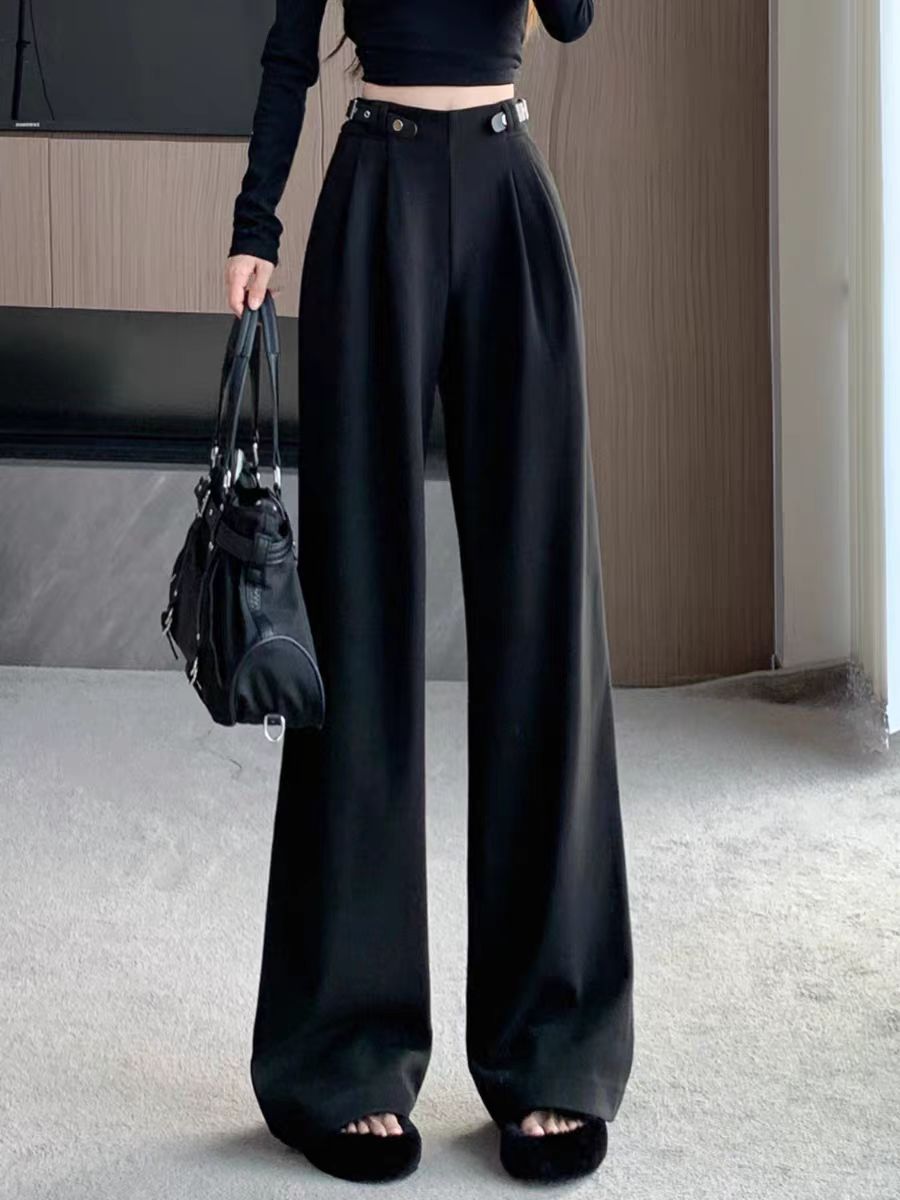 XIE3  高级感显瘦百搭休闲裤8806