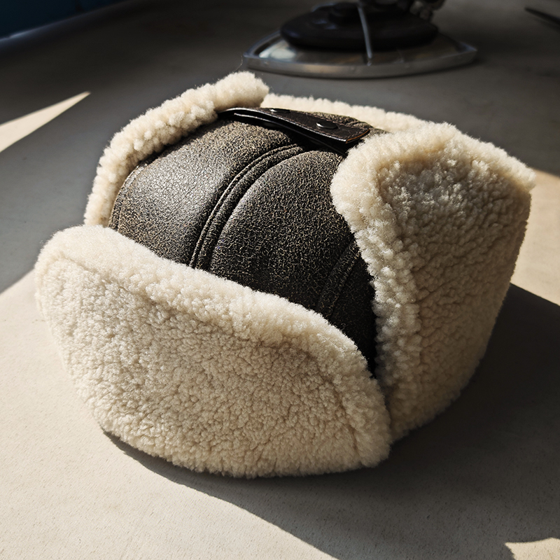 飞行帽加绒保暖冬天秋冬帽子御寒皮毛一体雷锋帽冬季男款防寒