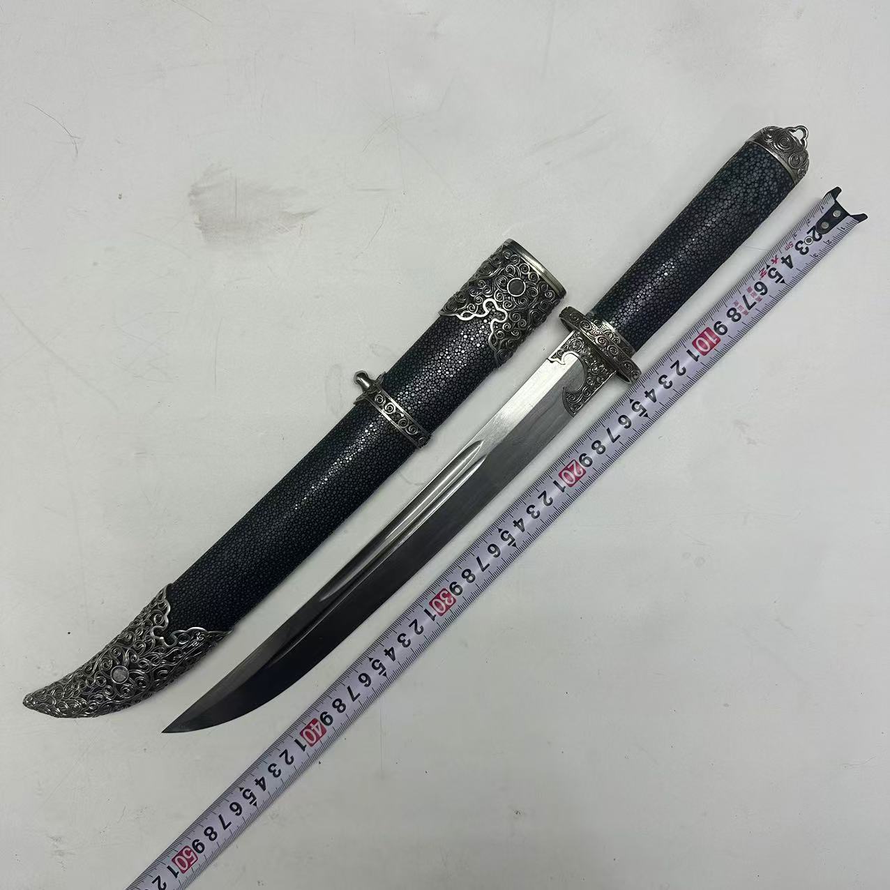 【九剑堂】凤翎清刀古法锻造收藏纯铜工艺品未开刃锻造