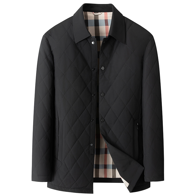 【孙漂亮轻熟风推荐】冬季新款男士大码商务休闲保暖棉衣西服领夹克