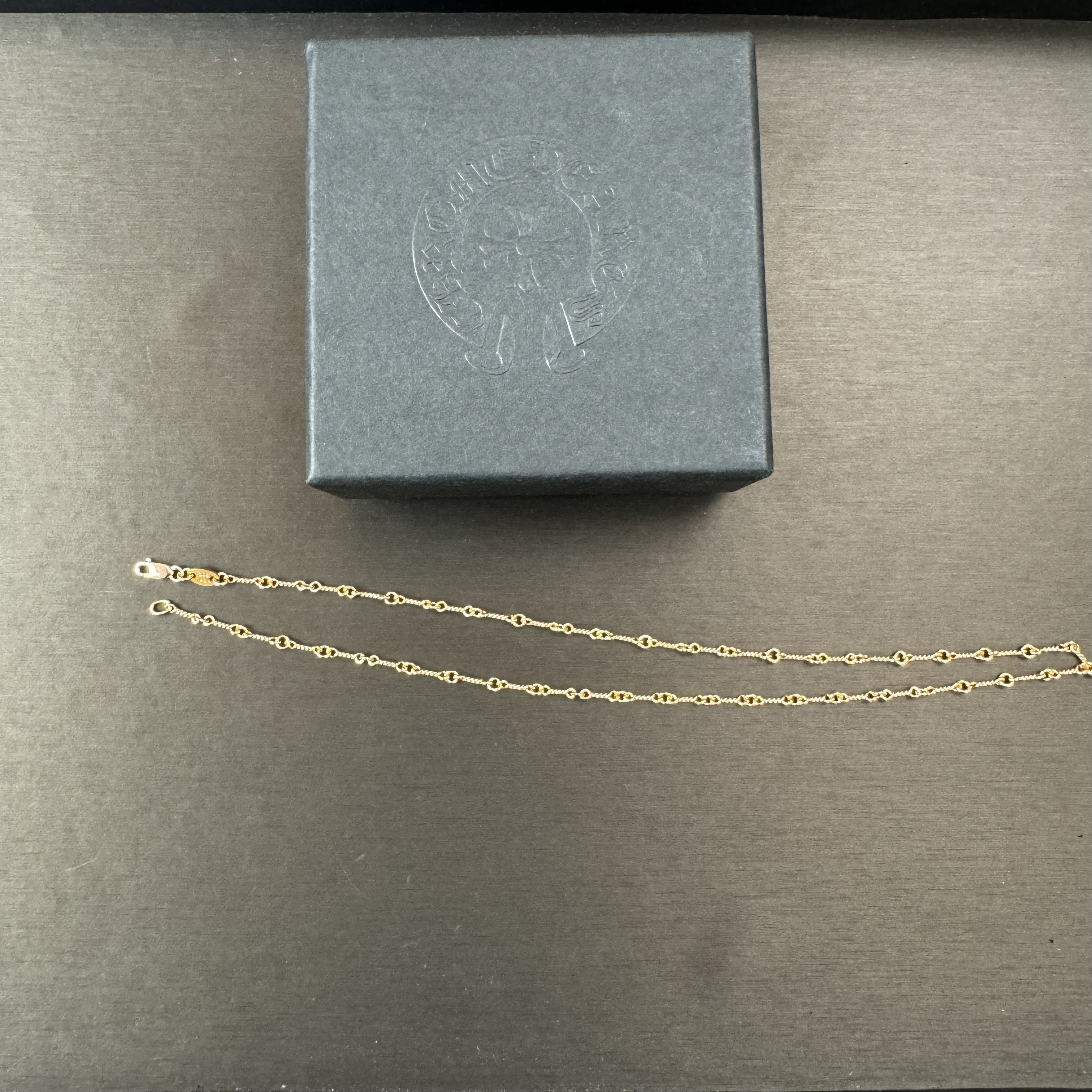 全新未使用 Chrome Hearts/克罗心 22k金 竹节项链链条潮流单品