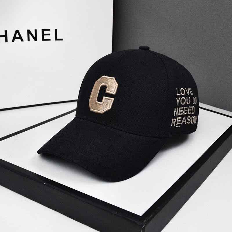 金线刺绣C标男女通用棒球帽子