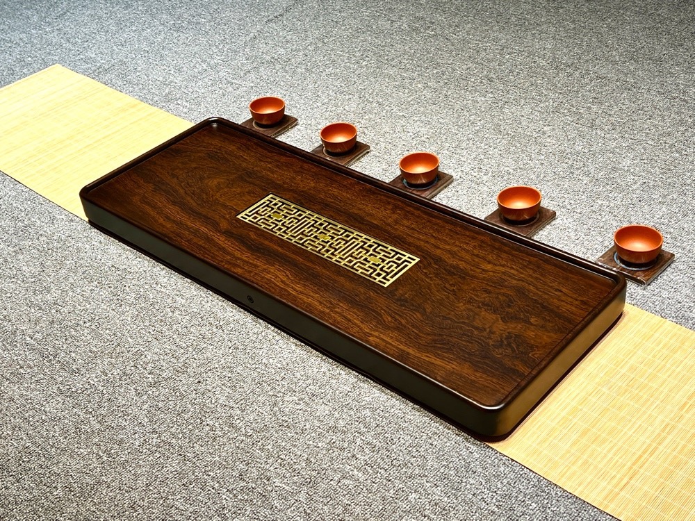 黑檀实木茶盘80 30 5