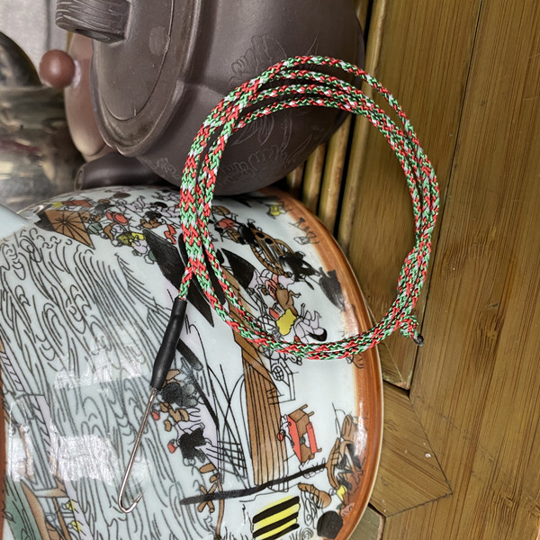 瑞奥手工线钩钓鳝钩水泥钩高岸钩鳝鱼线钩红绿色钓鳝鱼户外钓鳝