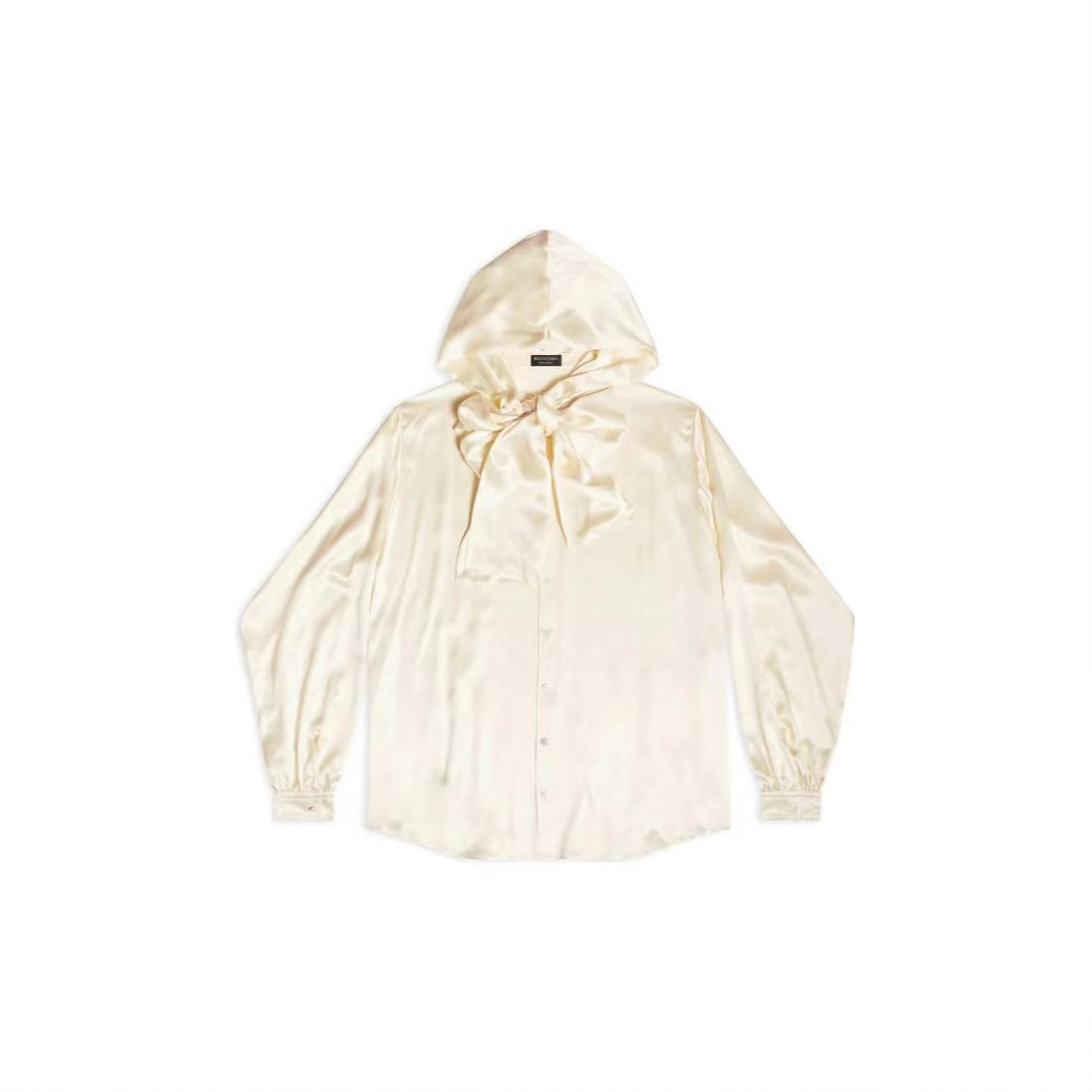 全新未使用  Balenciaga/徽标字母连帽衬衫/白色;FR-36码