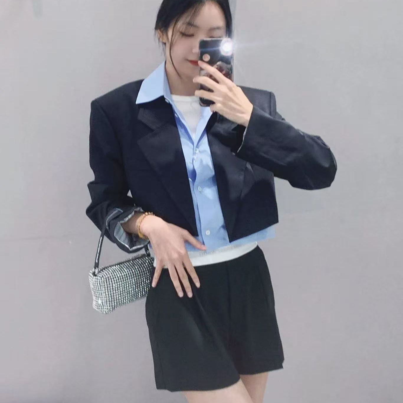 全新未使用  Alexander Wang AW/短款西装外套/XS/S码