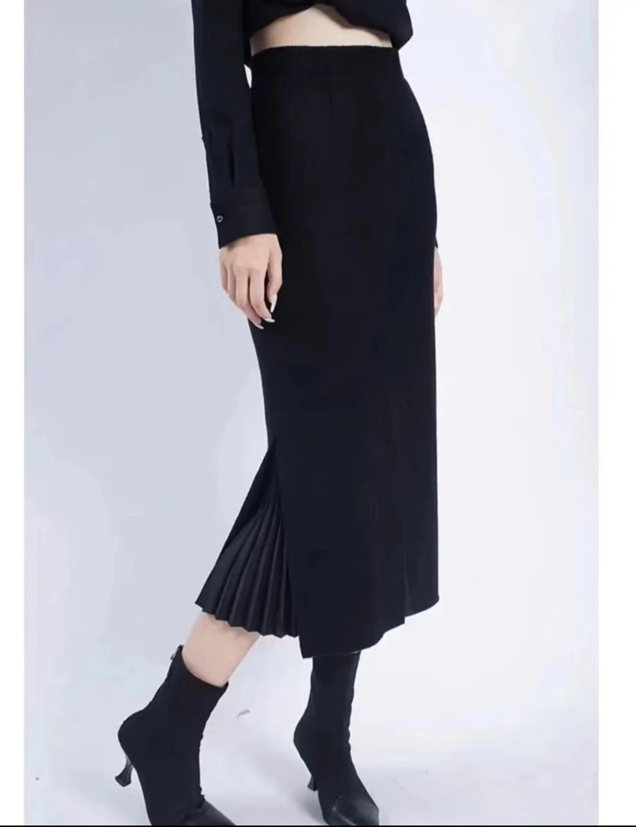 【商场同款】新秋春款高腰开叉显瘦包臀鱼尾女修身气质半身裙百搭