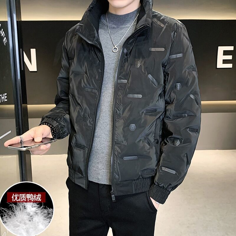 雪中飞羽绒服男2023年新款冬季时尚宽松保暖青年帅气男士时尚立领