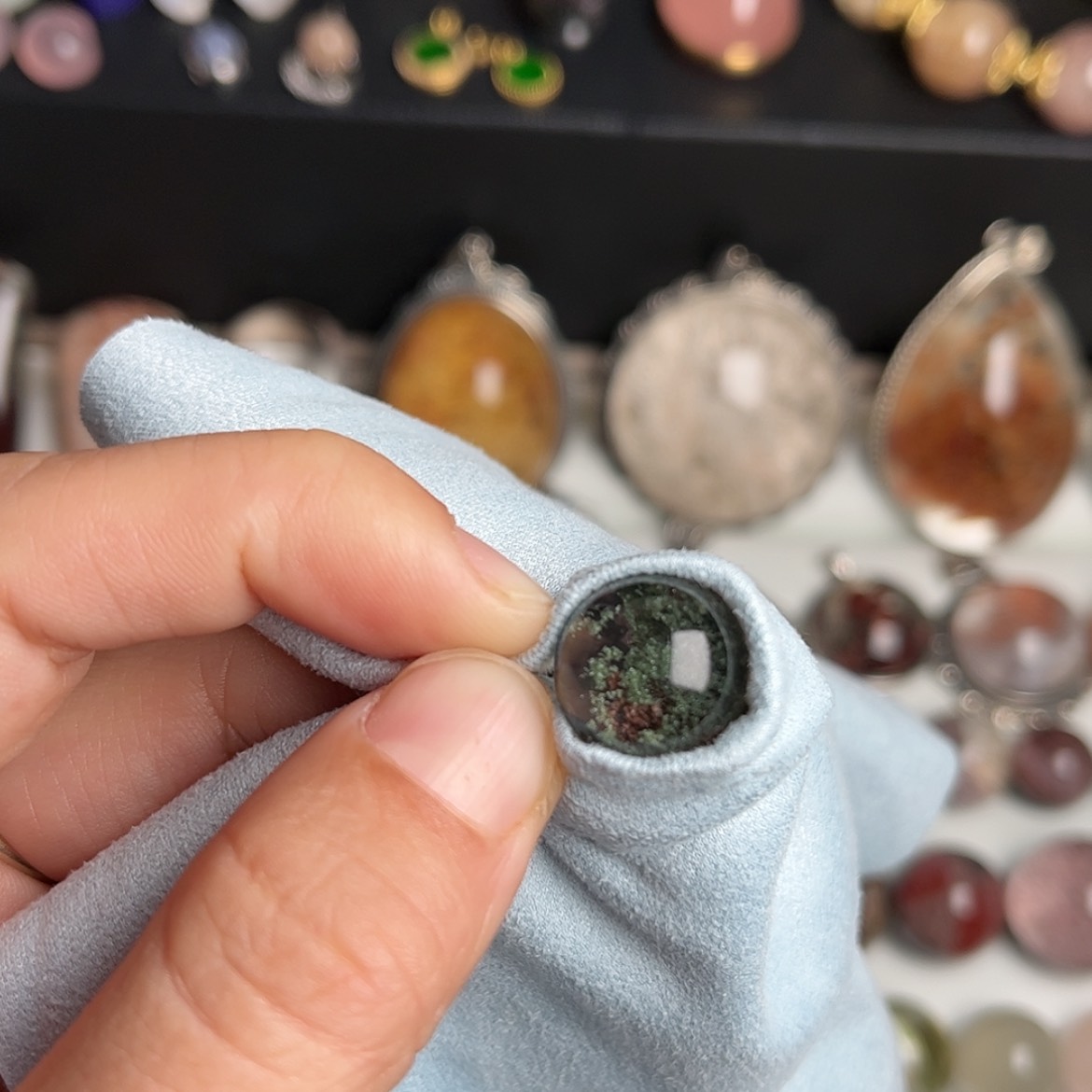 【闪购商品】水晶吊坠(赠链)银S925镶嵌橙*儿