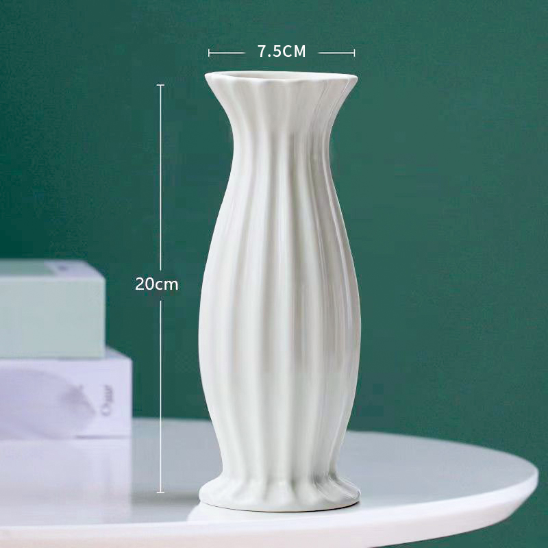 小蛮腰 陶瓷花瓶 仿真花用假花插花