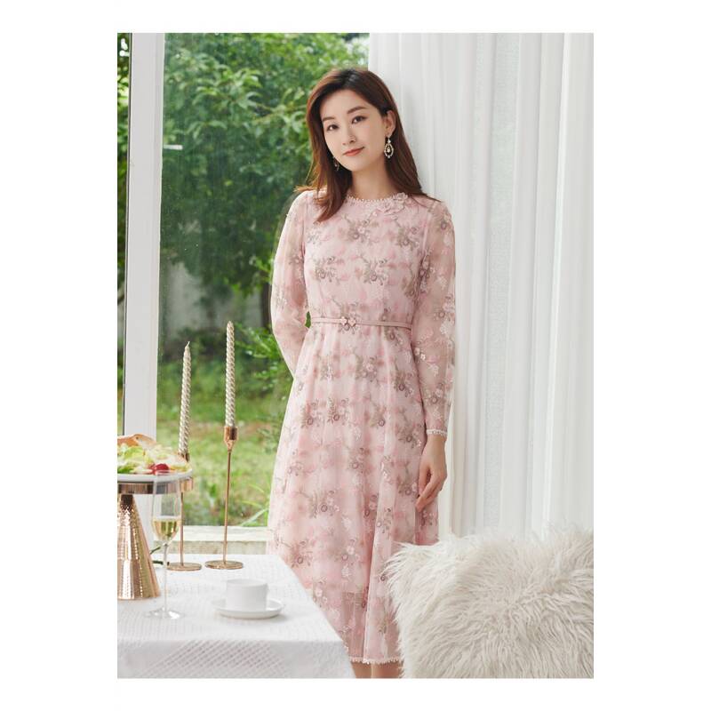 Pink Mary/粉红玛琍时尚礼服连衣裙PMALW5598