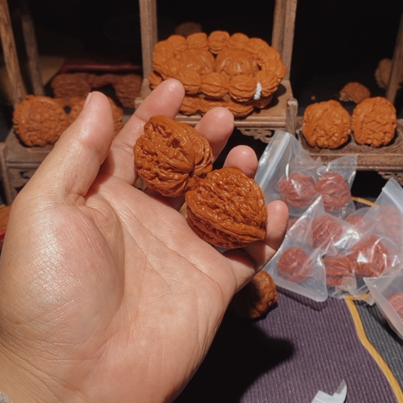 【闪购商品】文玩核桃吊坠乒**哥38虎头