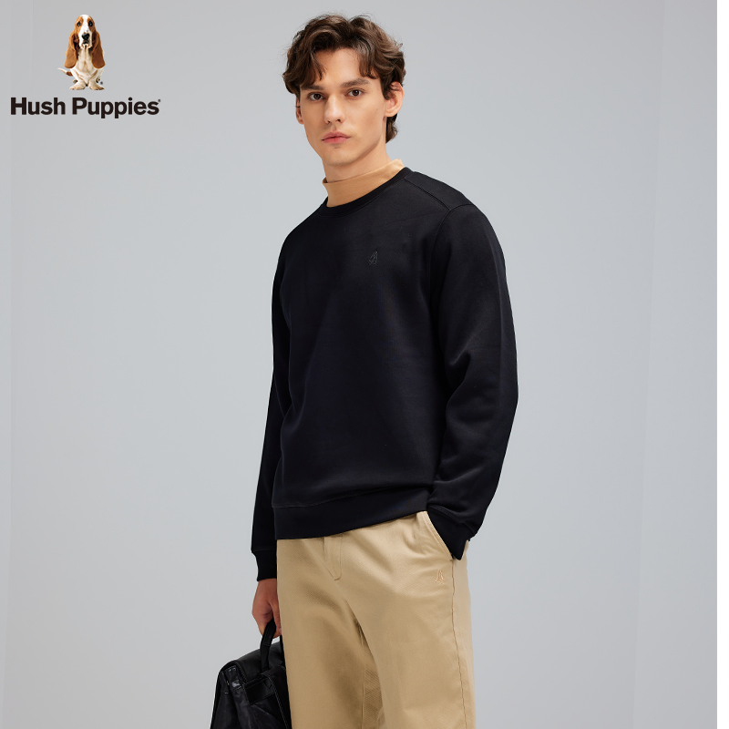 【高弹柔软】暇步士男装秋季新款百搭简洁圆领卫衣HSSQMC30CQ520