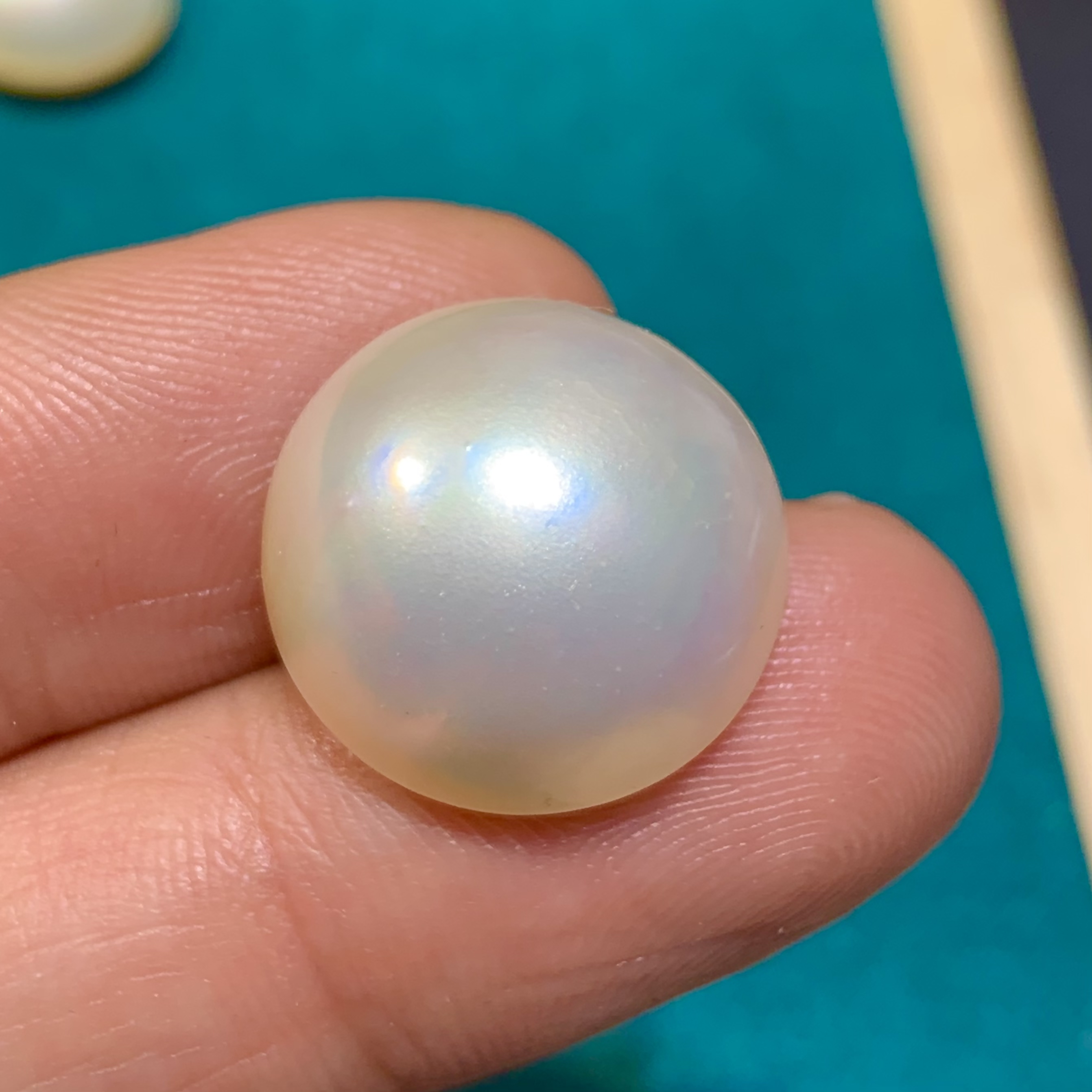 17毫米马贝珠裸珠大颗粒颜色均匀干净面部无缺