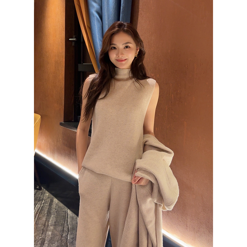 【琳媚】“无袖上衣”新款慵懒休闲针织无袖上衣